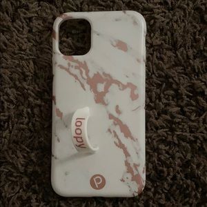 iPhone 11 marbled loopy case